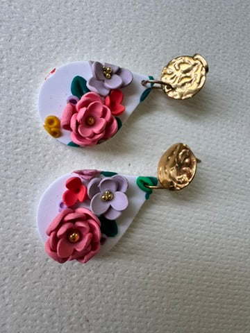 Floral bouquet studs Style 2