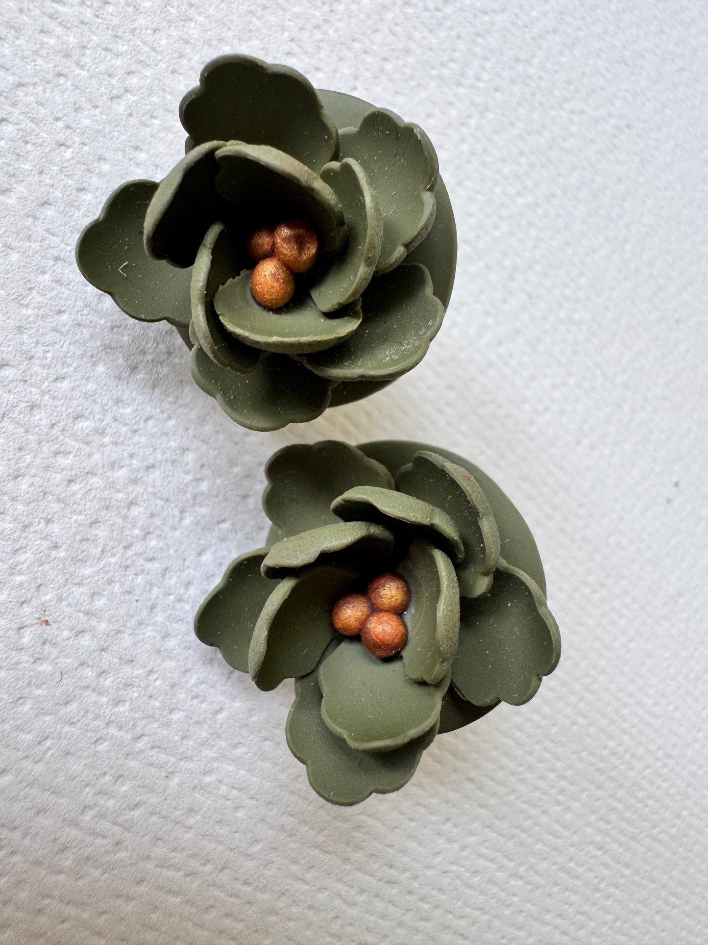 Olive bloom studs