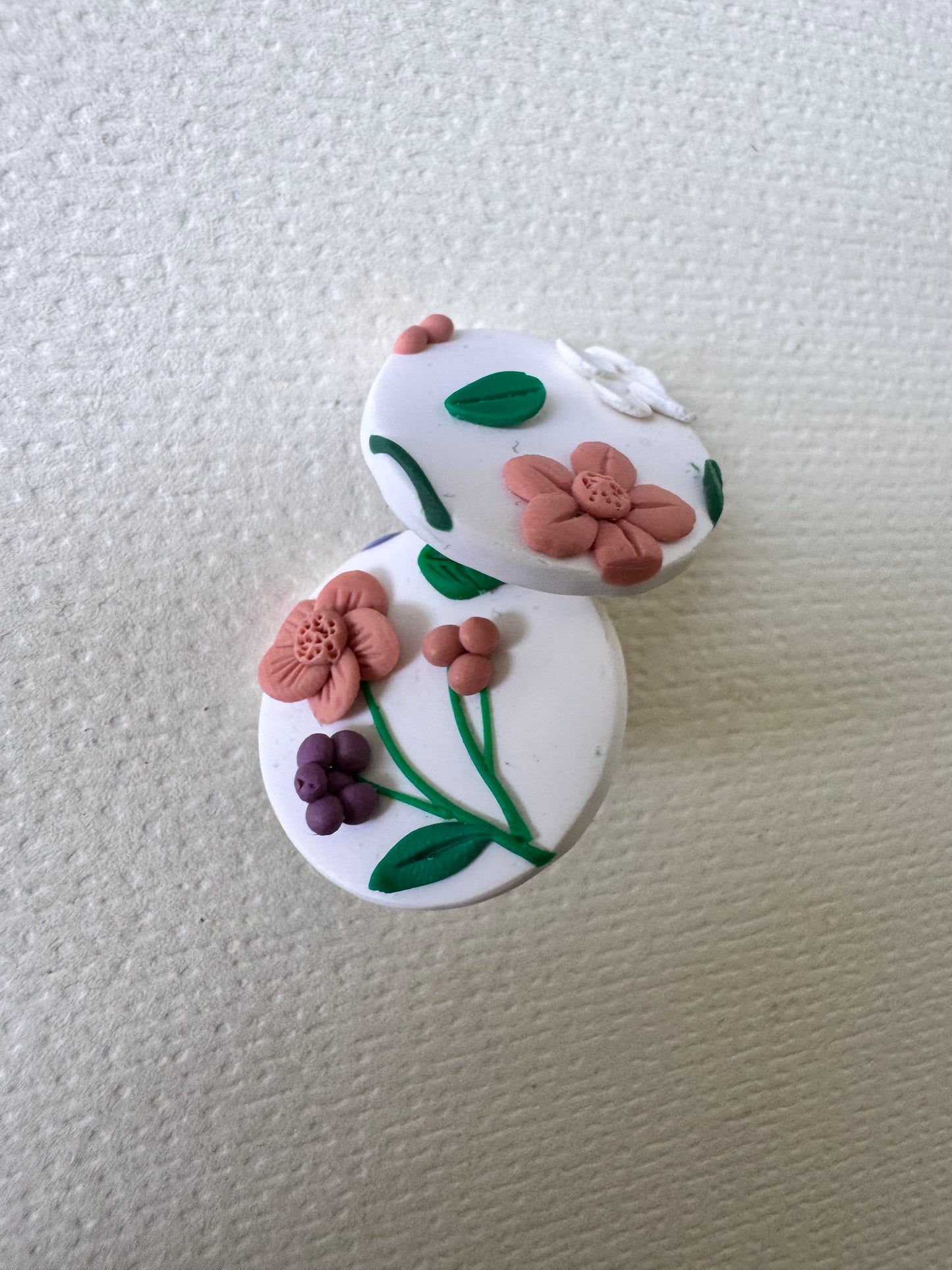 Terracotta flowers and leaves Style 2
