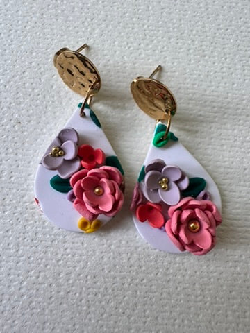 Floral bouquet studs Style 2