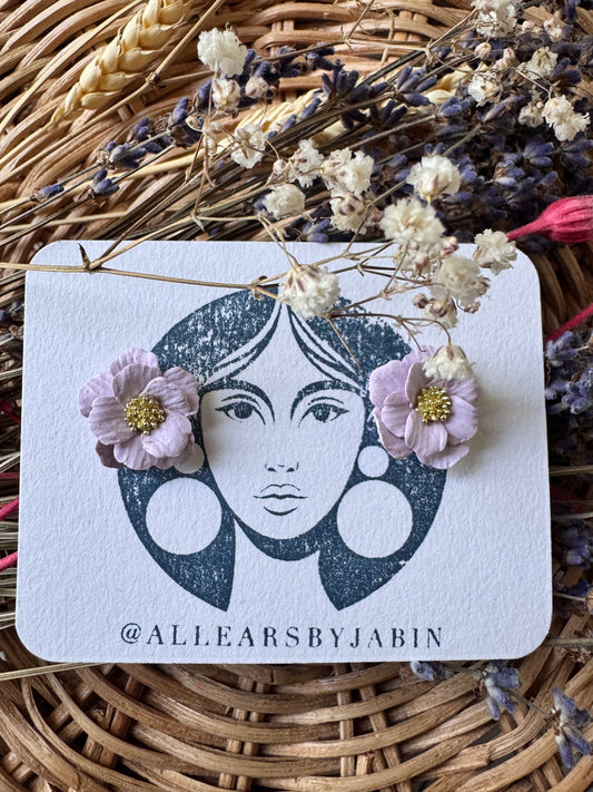Lavendar petal studs