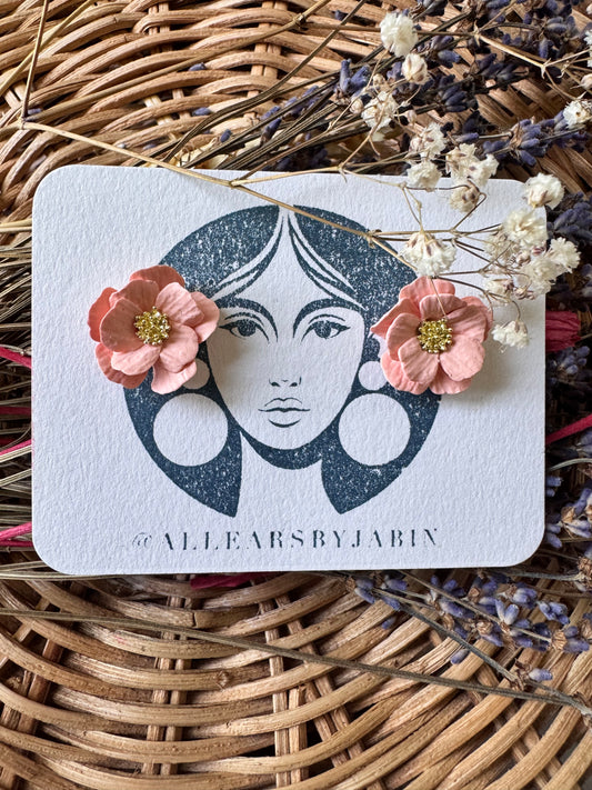 Rosé petal studs